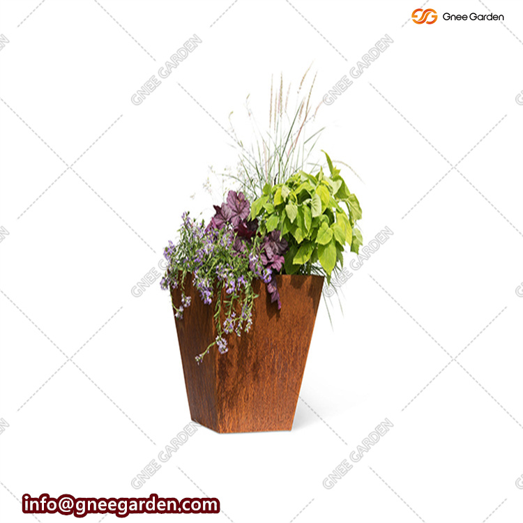 Corten Steel Flower Pot Large Metal Planters