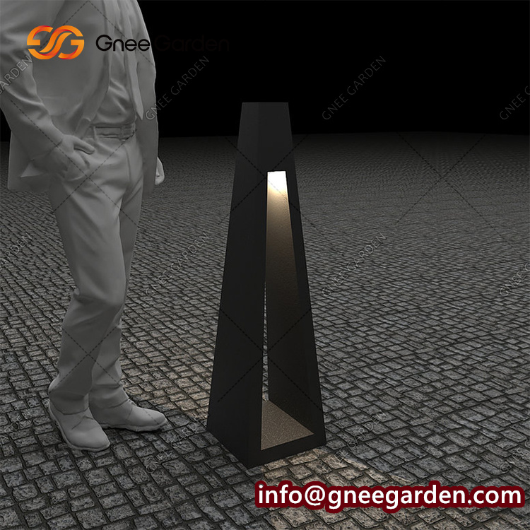 Corten Steel Cube Light Box Road Used Low Cost Customized Light Box