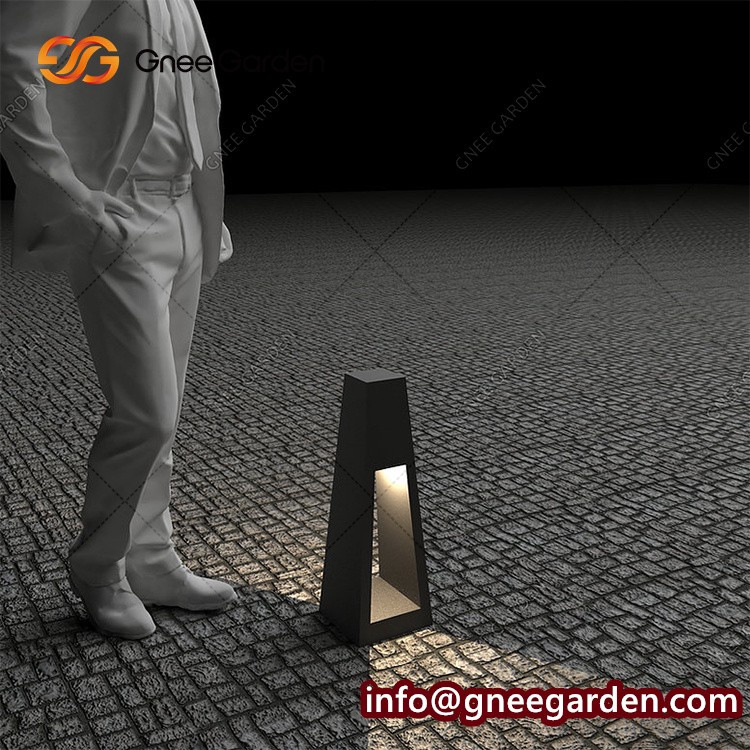 Durable Corten Steel Rusty Outdoor Led Bollard Light And Lamp For Home Garden And Park