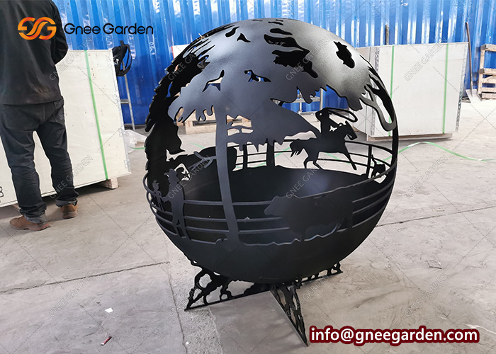 Sphere Fire Pits With Various Design For Outdoor Using