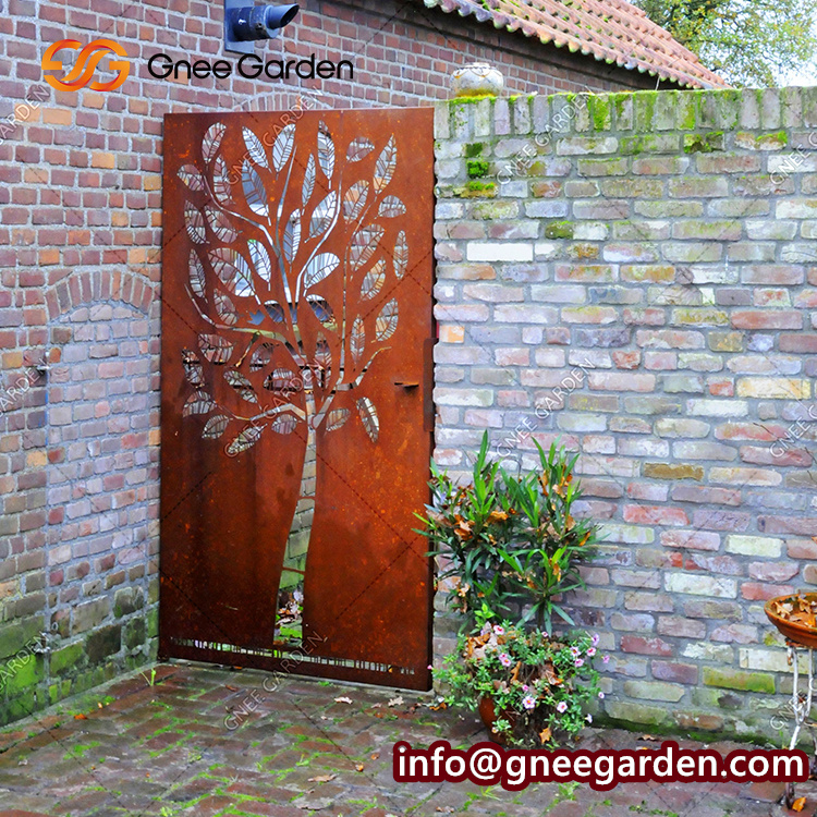 Corten Steel Custom Garden Metal Decorative Outdoor Gate