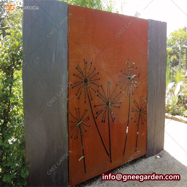Decorative Outdoor Fences Partition Custom Metal Screens For Garden