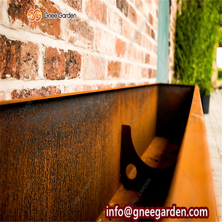 Customized Various Size Corten Planter Pot For Garden Flower Pot