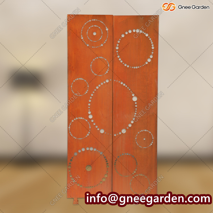 Privacy Screen For Gate Garden Patio Garden Set With Screen Outdoor Room Divider Rusty Corten Room Divider