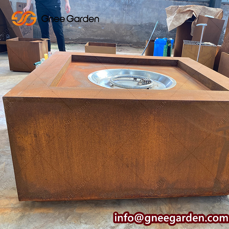 Gas Outdoor Fireplace Fire Pit Outdoor Natural Gas Fire Places Corten Steel Heater Propane
