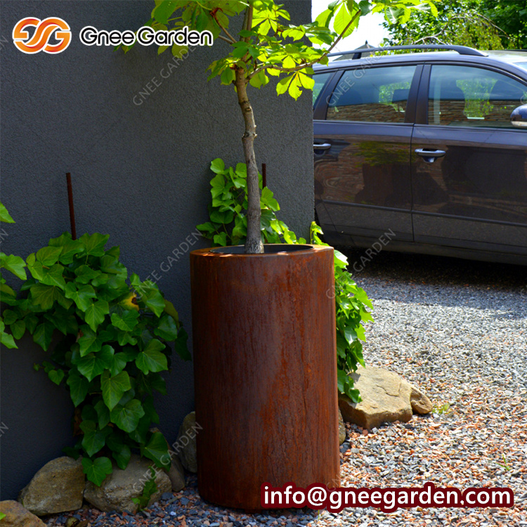 China Made Modern Style Corten Steel Flower Pots & Planting Boxes