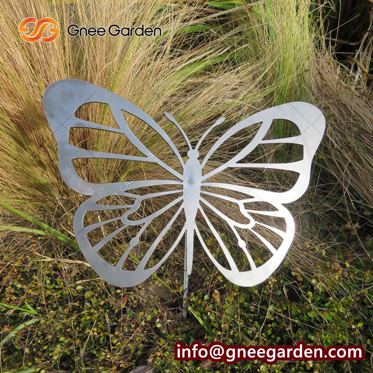 Garden Decoration Backyard Art Silhouette Art Butterfly Decoration