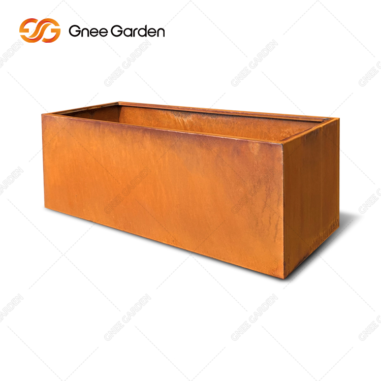 Rusty Corten Planter Garden Decoration Flower Pot/Corten Steel Rusty Planter