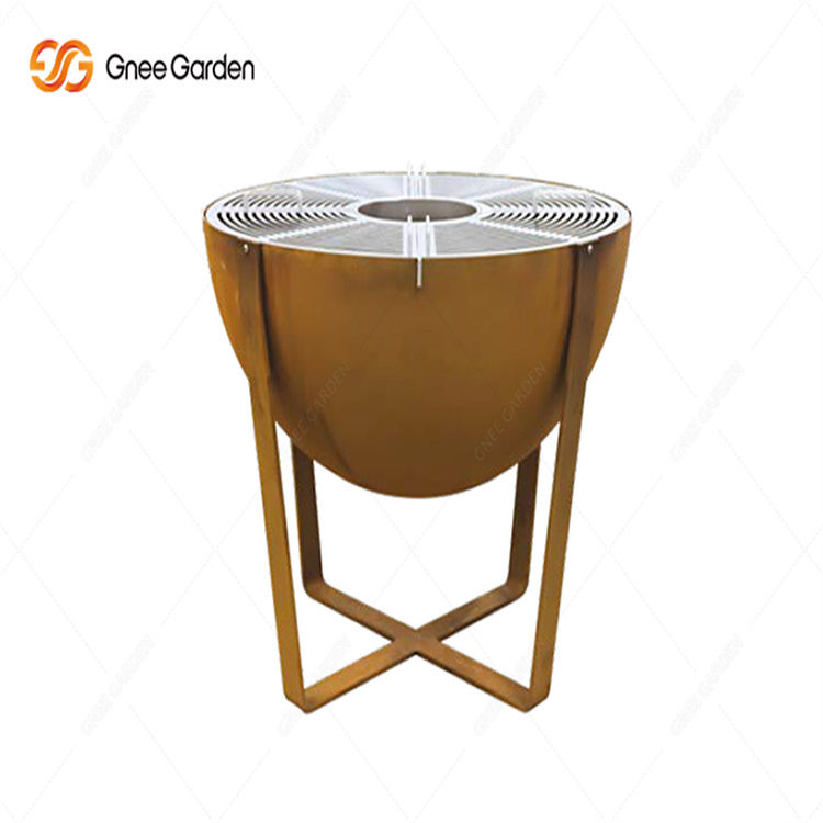 Corten Steel BBQ Fire Pits Original Design Outdoor Camping Corten Steel Fire Pit Ring