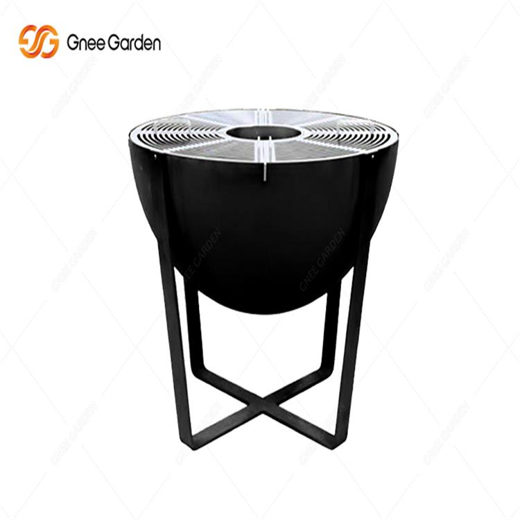 Outdoor Corten Steel Fire Pit Bowl Backyard Metal Black Fire Pit BBQ Fire Pit