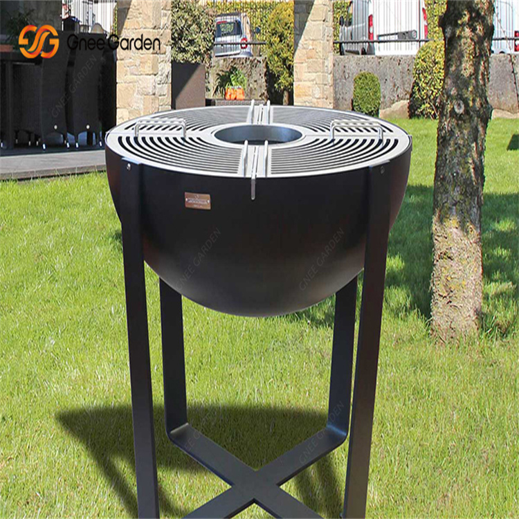 Customized Large Corten Steel BBQ Grill Fire Pit Table Garden Decor