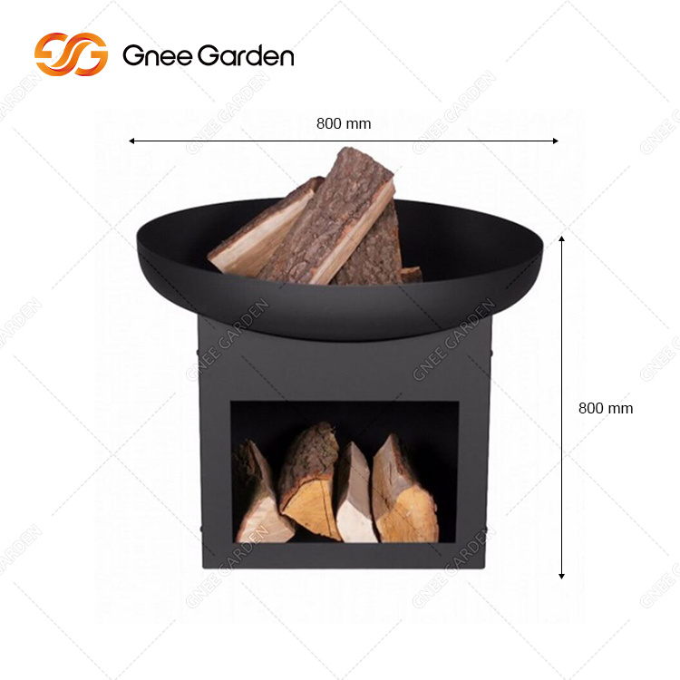 Corten Steel BBQ Fire Pit Portable Corten Steel Fire Pit BBQ Grills Outdoor Rust Corten BBQ Pit