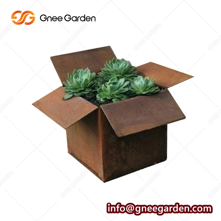 Raised Flower Beds Tall Concrete Hortensia Stand Indoor Self Watering Window Wall Flower Pot Planter Boxes