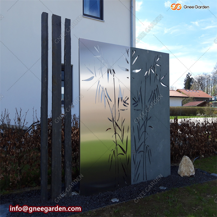 Corten Steel Garden Screen Laser Cut Decorative Outdoor Garden Privacy Art Metal Screens Panels