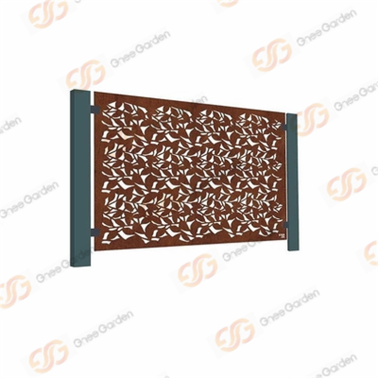 Decorative Corten Steel Fence Corrosion Stability Decorative Balustrade Panel