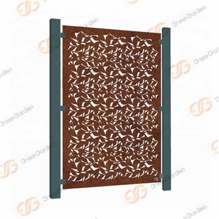 3mm Decorative Corrosion Stability Branches Corten Steel Fence