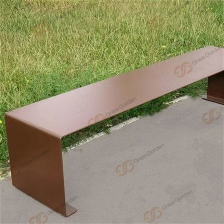 Minimalist Design Patio Furniture Corten Steel Decorative Bench Legs