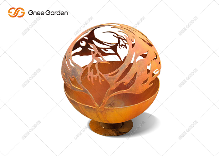 Globe Sphere Fire Pit Ornaments