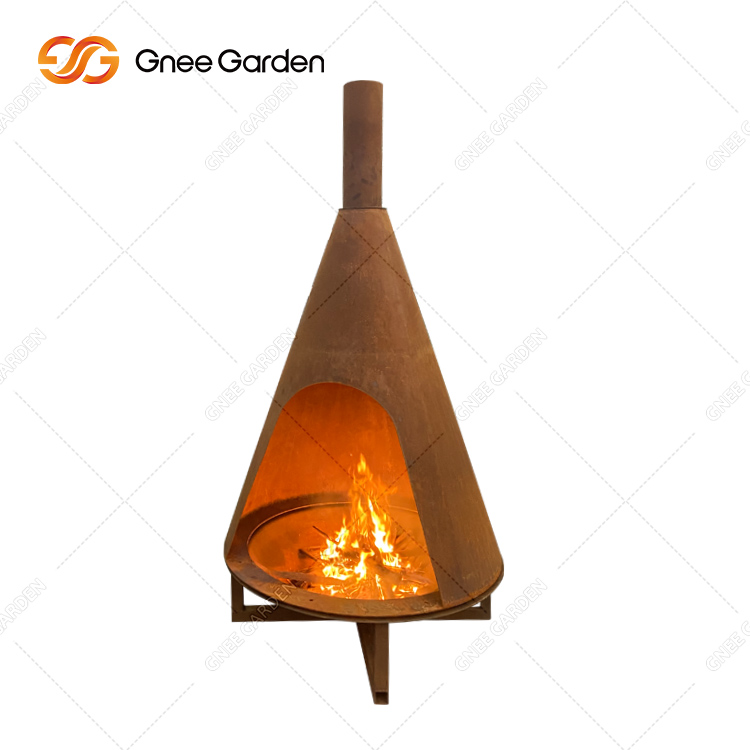 Garden Fireplace Outdoor Free Standing Custom