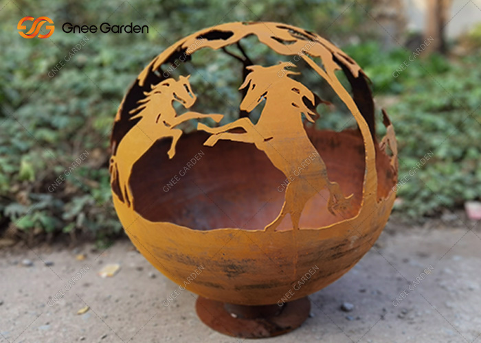 Outdoor Globe Fire Pit