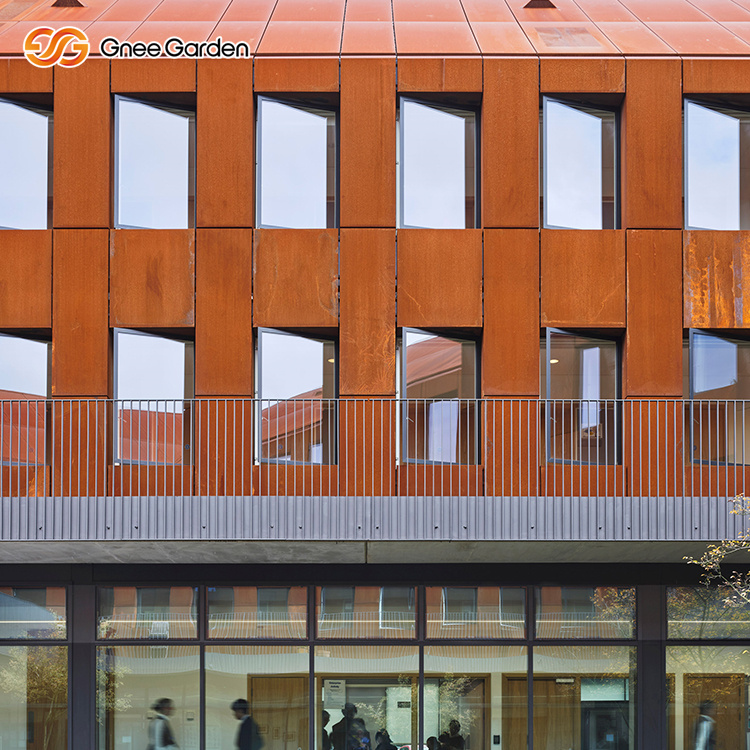 Perforated Corten Steel Wall Cladding