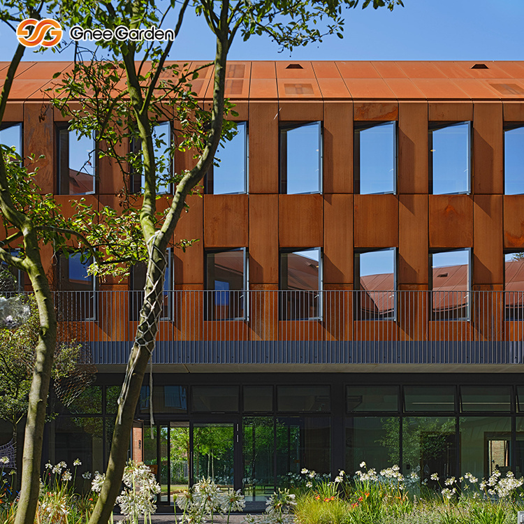 Corten Steel Facade Wall Panel Exterior