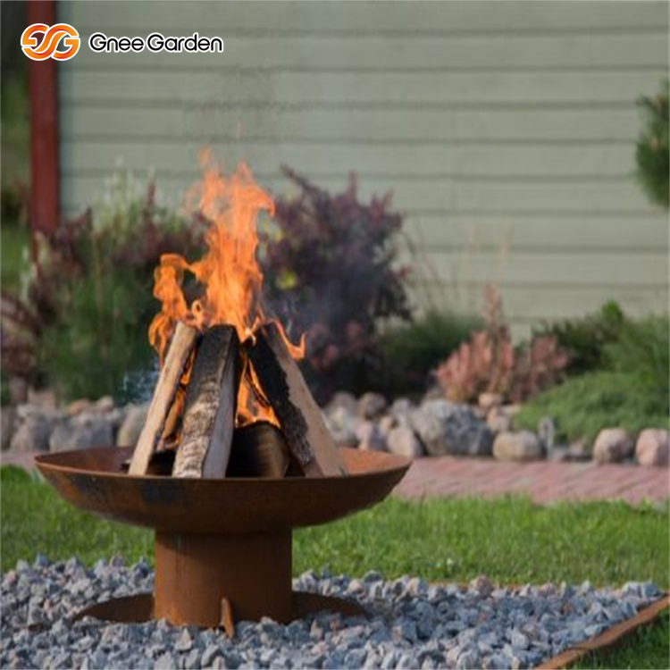 Corten Fire Pits Wood Burning Outdoor Firepit