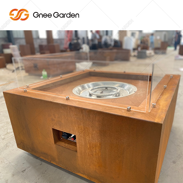 Custom Corten Sheet Fire Pit Outdoor Fire Pit