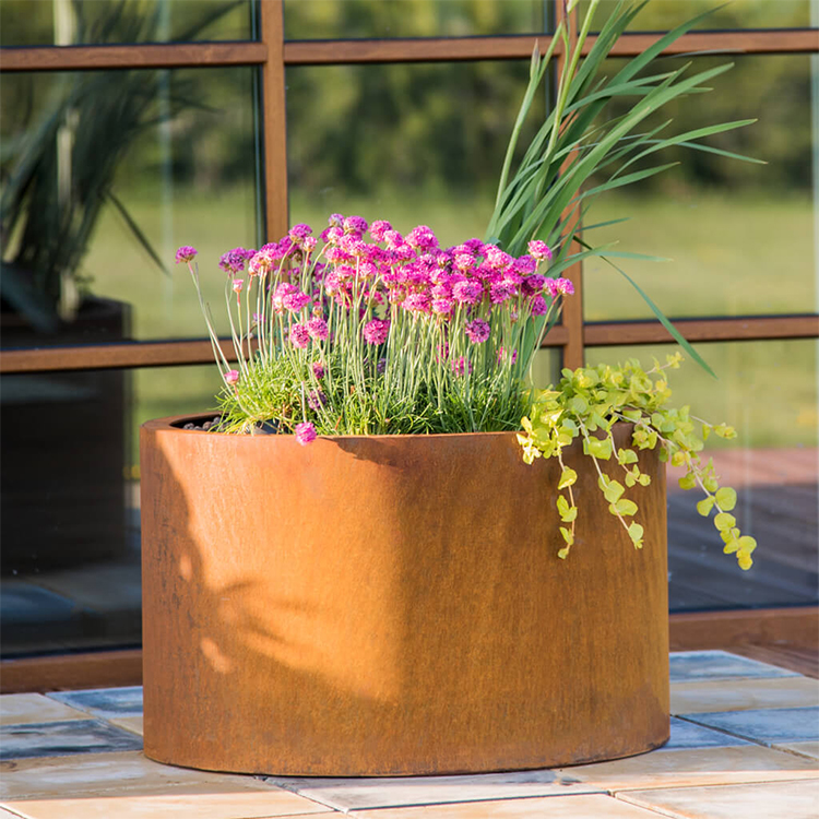 Large Metal Steel Planters Outdoor