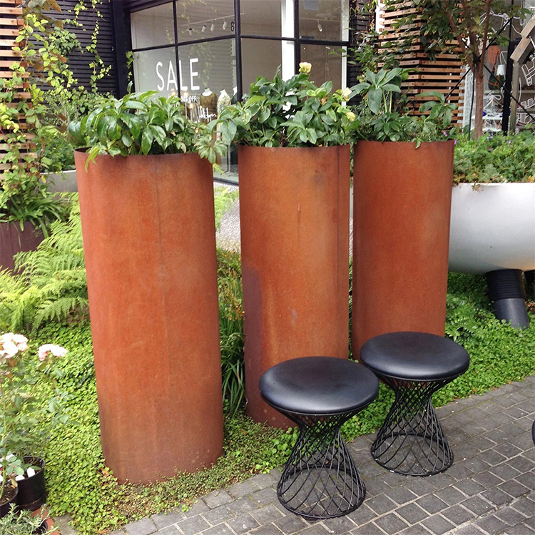 Metal Raised Corten Steel Planter Boxes