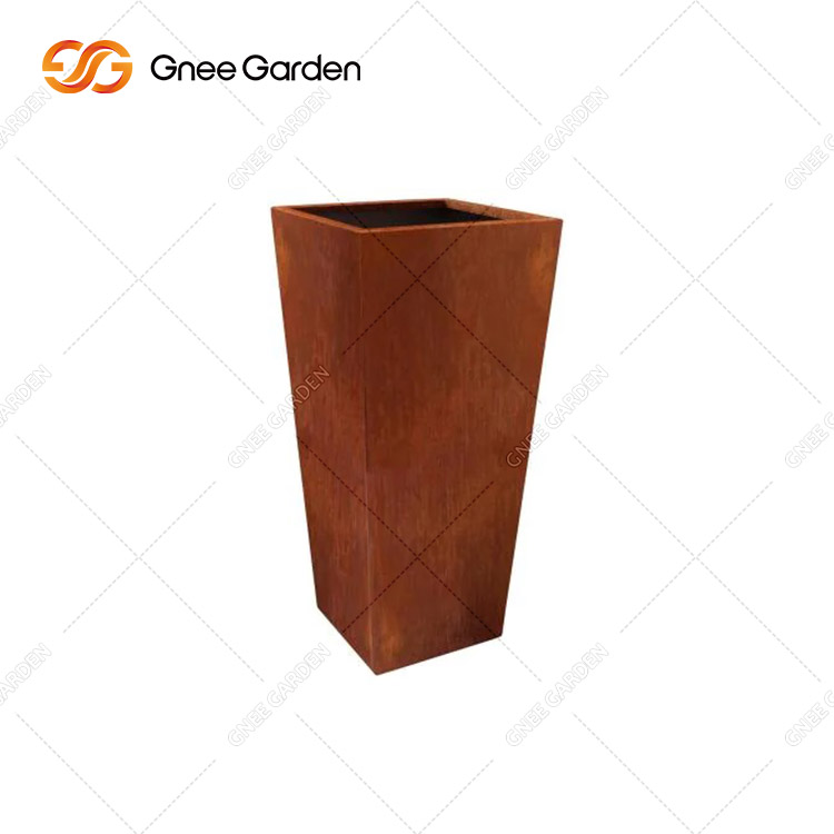 Corten Flower Pot For Home Garden Decoration