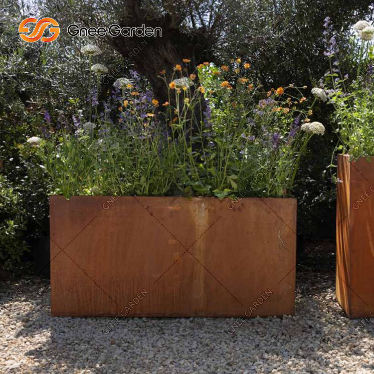 Corten Steel Architectural Garden Planters