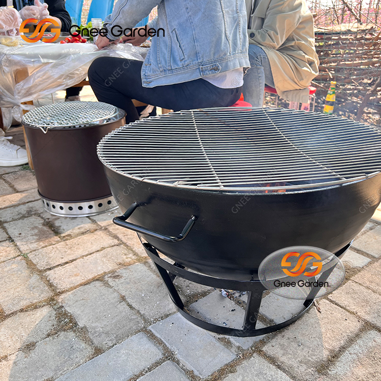 Large Corten Charcoal Grill