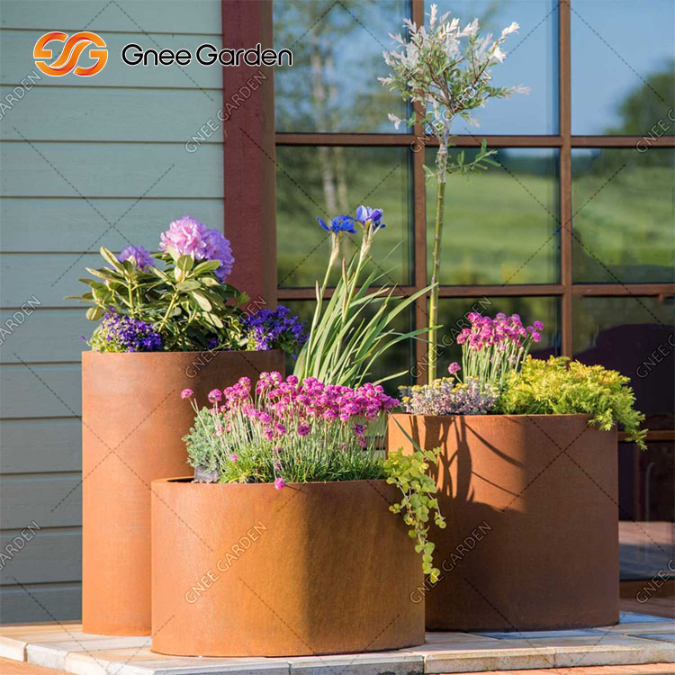 Professional Manufacture Corten Steel Planter Pot