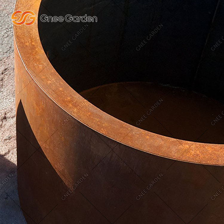 Custom Corten Steel Garden Pot