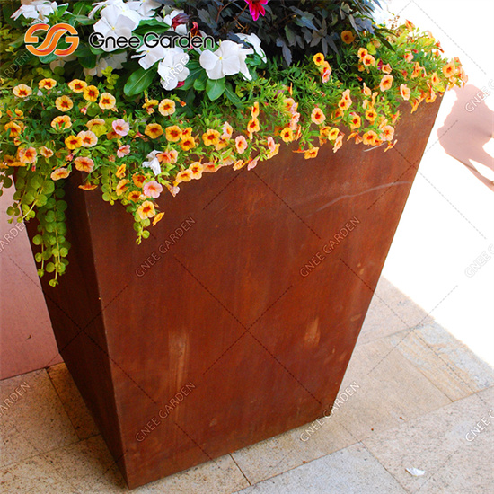 Weathering Steel Metal Planters