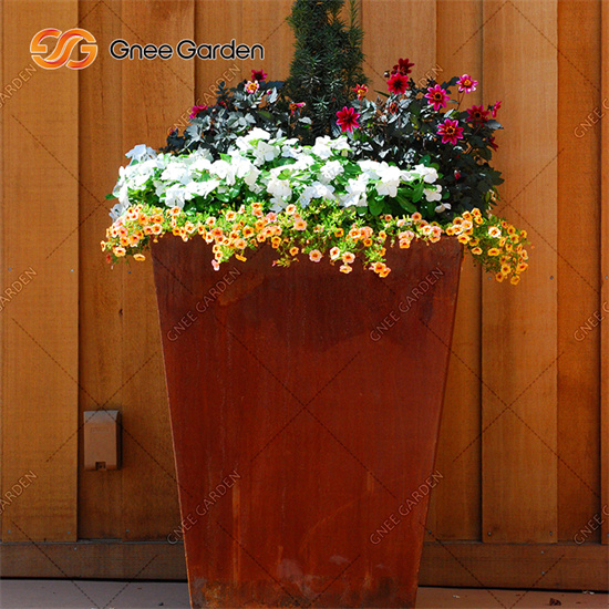 Corten Steel Metal Planter Boxes