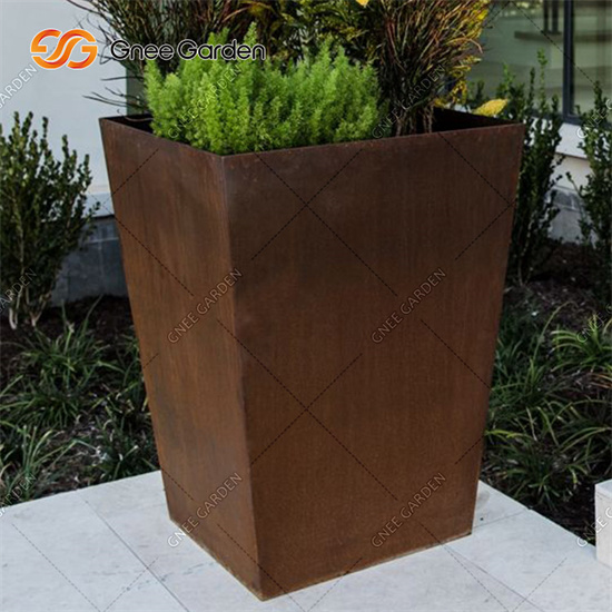 Outside Furniture Corten Steel Planter