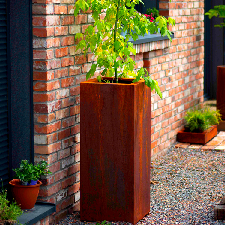 Custom Rusted Plant Pot