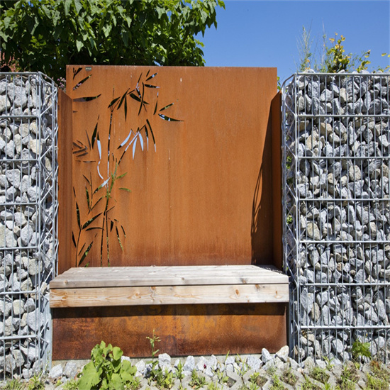 Corten Antiqued Rusted Screen