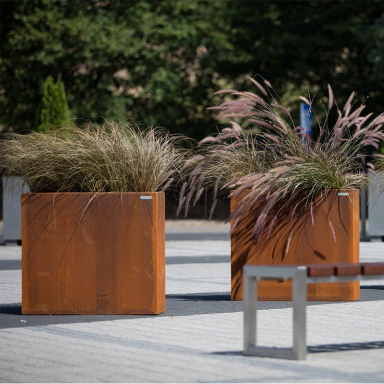 Custom Size Corten Steel Flower Pots