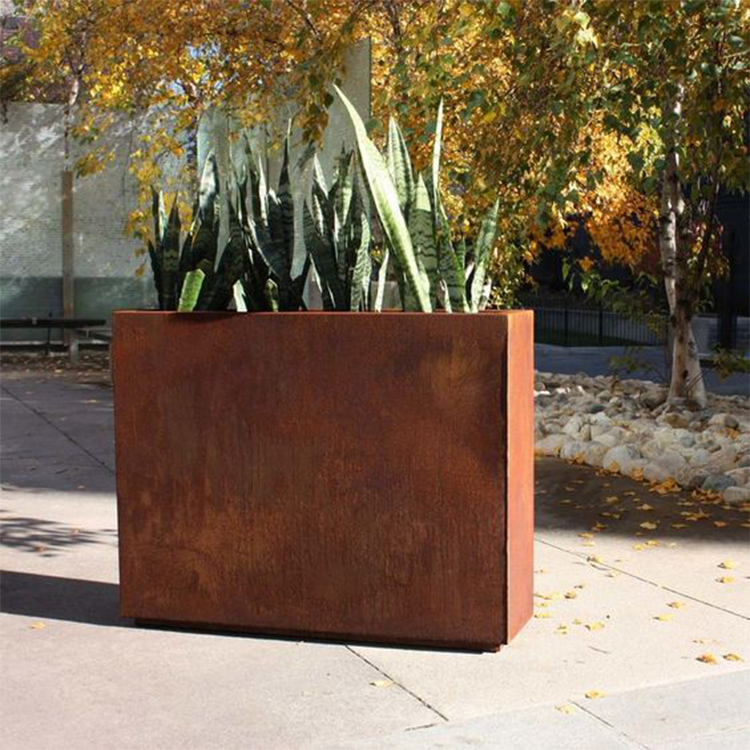 Corten Steel Garden Decoration Flower Pot