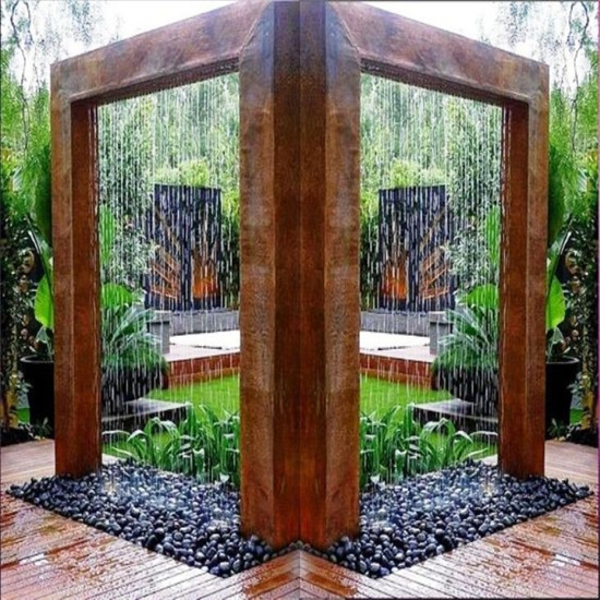 Customized Corten Steel Water Fountain