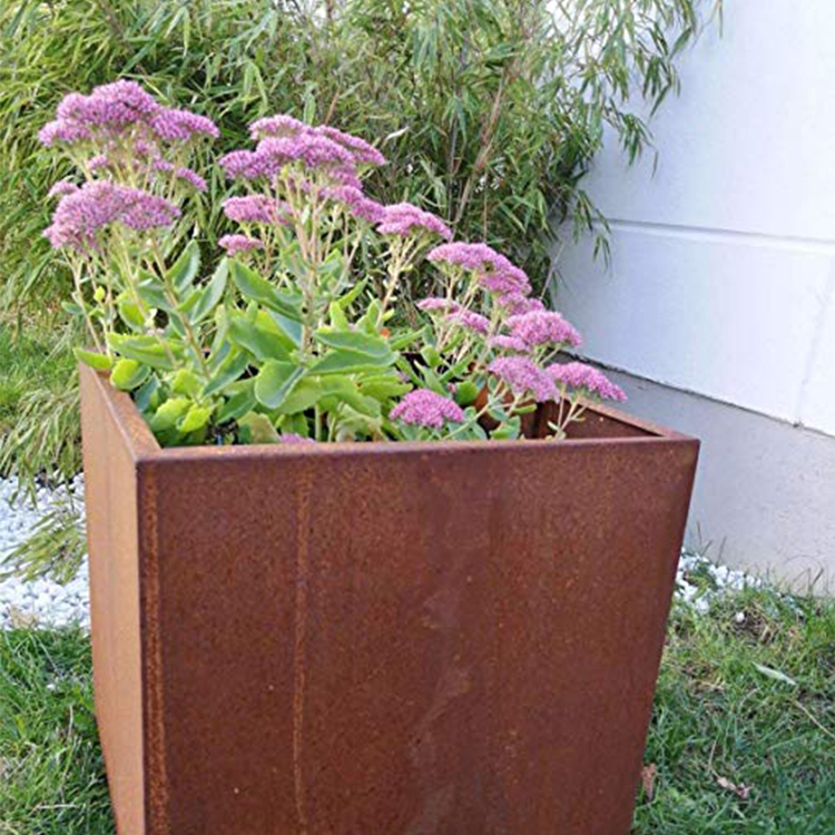 Corten Steel Planter Customized Large Outdoor