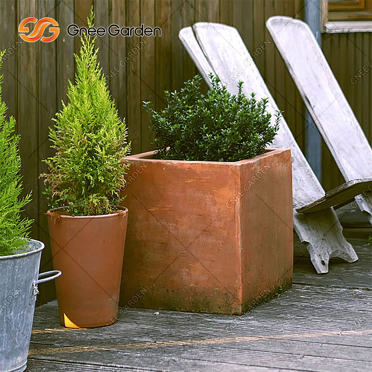 High-Strength Corten Steel Square Planter Box